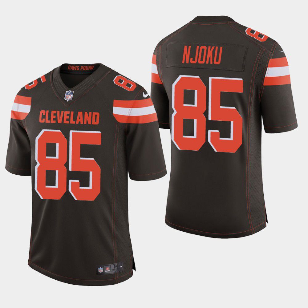 Men Cleveland Browns 85 David Njoku Nike Brown Limited NFL Jersey